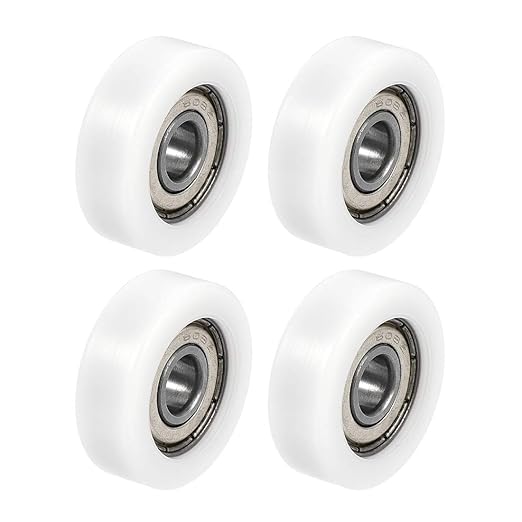 Ball Bearing Guide Pulley Roller Round Wheel 8x30x10mm Double Metal Shielded (GCr15) Chrome Steel Bearings 4pcs