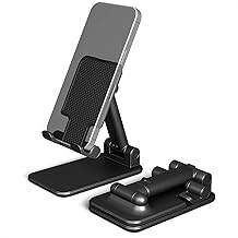 Folding Cell Phone Stand for Desk - Phone Holder for Desk Phone Stand for Bed Foldable Phone Stand for Recording Cellphone Stand for Desk Phone Stands - Cell Phone Holder Desk Cell Phone Holders