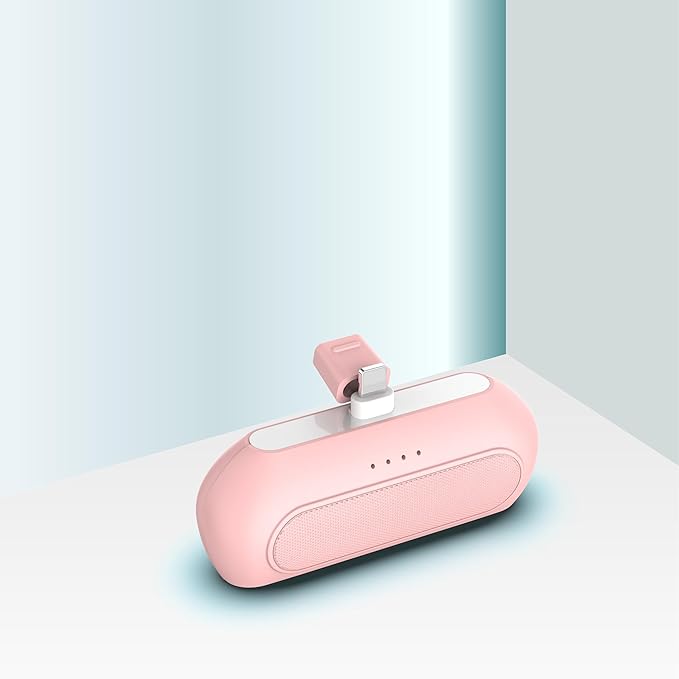 Portable Charger for iPhone, 4800mAh Small Portable Charger PD Fast Charging,Mini Power Bank Battery Pack for iPhone 14/14Pro Max/13/12/11/X/8/7/6 PinkYellow-Green
