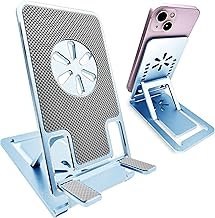 Cell Phone Stand For Desk, Adjustable Holder Premium Metal Portable Tablet Sturdy Mount For Desktop Office Kitchen Accesories, Compatible With Iphone Ipad, Phone 13, 14, Plus,Pro Max, Kindle Iphone