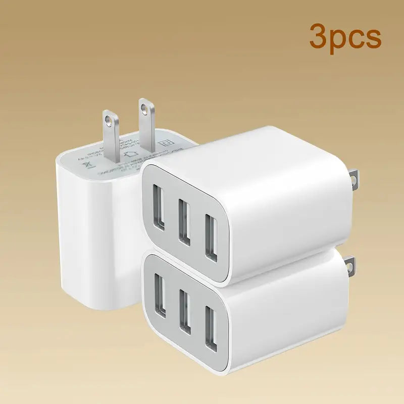 3 Port Quick Charger Plug Adapter