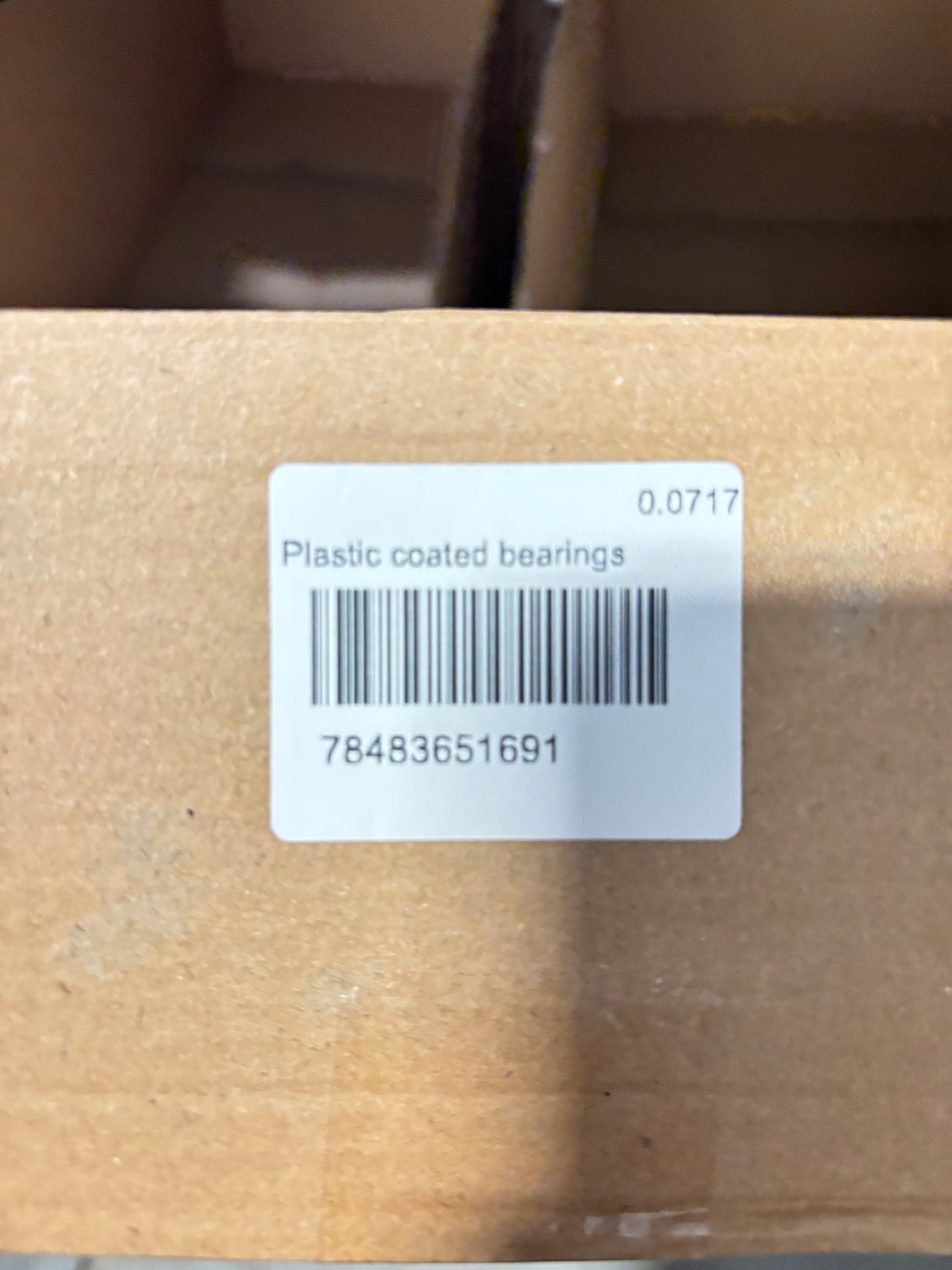 Plastic Bearings 8x22x7mm Glass Ball Nylon Cage Pack of 5