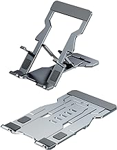 Phone Stand for Desk, Adjustable Cell Phone Stands, Foldable Metal Phone Stands for All Smartphone