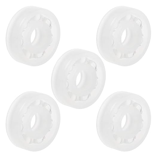 Plastic Bearings 8x22x7mm Glass Ball Nylon Cage Pack of 5