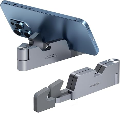 Hagibis Cell Phone Stand for Desk, 4 in 1 Foldable Aluminum Portable Travel Phone Holder with Bottle Opener, Box Opener, Ruler for iPhone 16 15 14 13 12 11 Pro Max Samsung Galaxy