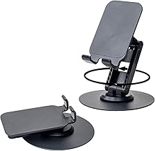 Phone Holder for Desk - 360° Adjustable Cell Phone Stand for Desk - Mobile Holder for Video Recording/Kitchen/Meeting/Bed - Compatible with iPhone 16 15 14 13 Pro Max Mini, 12 11 XR X 8 Plus SE