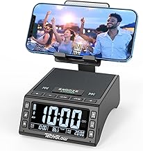 TechGlow Foldable Cellphone Stand with Wireless Bluetooth Speaker Birthday Gifts for Men Women Mother Father Cool Tech Gadgets