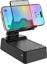 Cell Phone Stand with Wireless Bluetooth Speaker Adjustable Holder Anti-Slip Base HD Surround Sound for Home, Desk & Outdoors Compatible with Mobile & Tablets